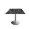 Holland Bar Stool Co 30 Tall OD214 St Steel Table Base w22 Dia foot, 32x32 Square Black Marble Top, IndoorOutdoor OD214-2230SSODS32SQBM - alternate 1